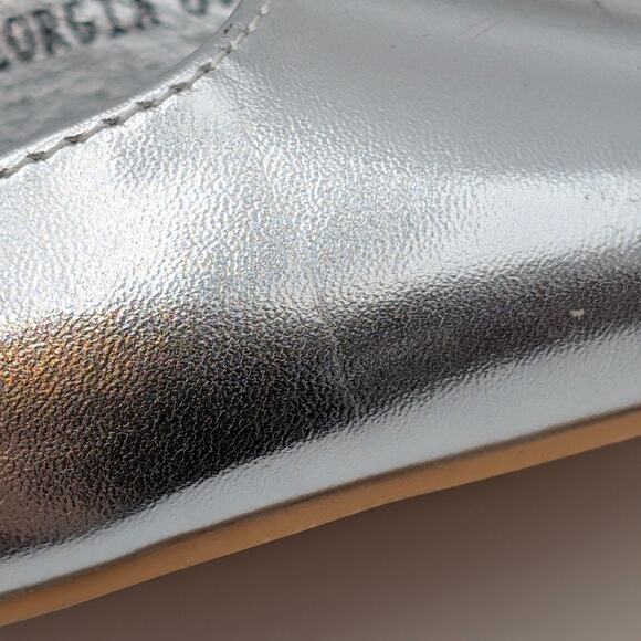 Berness Georgia Heel Pump Adjustable Ankle Strap Women's Silver Size US6.5 EU37 - Picture 7 of 13